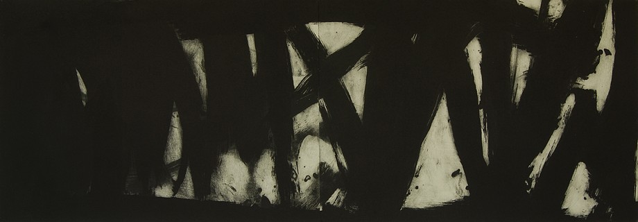 Negation | corundum, print | 64×188 cm | 2015